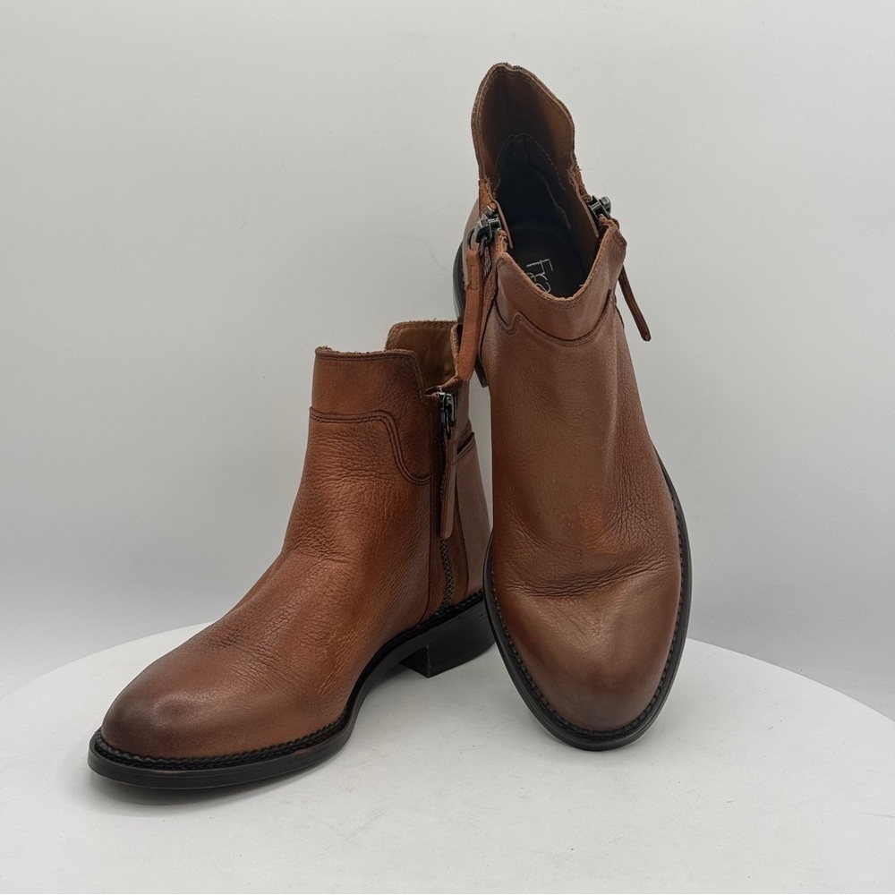 Franco Sarto‎ Halford Cognac Leather Ankle Booties Size 6 NEW